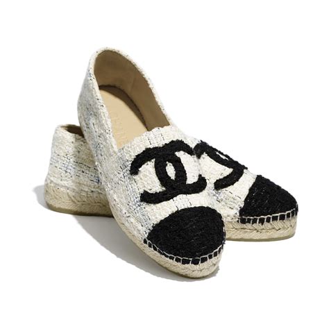 prix espadrilles chanel tissu|espadrilles Chanel shop.